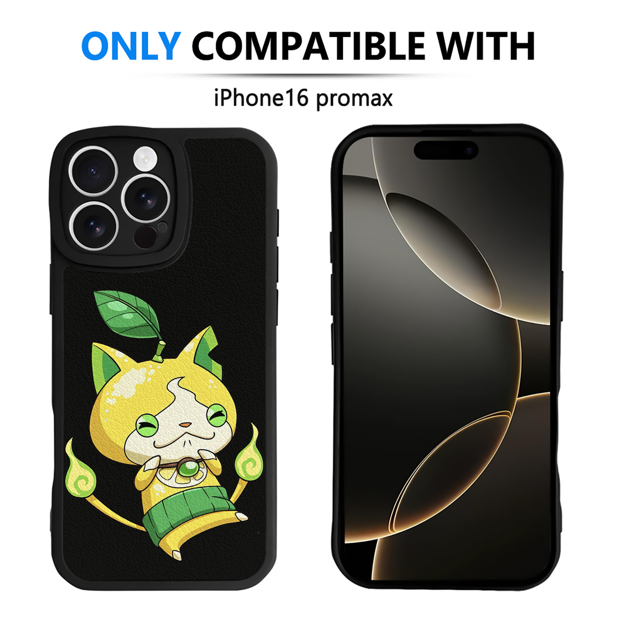 （画像用） 妖怪ウォッチ Yo-kai Watch 【iPhone 16シリーズ対応】シリコンスマホケース（レザー調） 材質：シリコン
